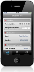 Envoyez un Fax depuis l'iPhone